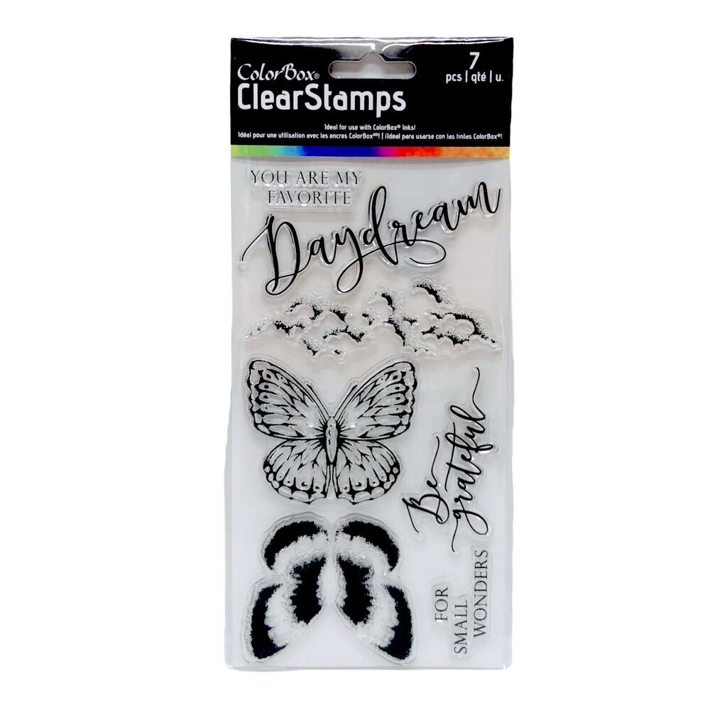 ColorBox Butterfly Clear Stamp Set Clouds Daydream Scrapbook Card Planner NEW